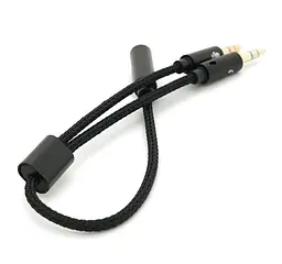 Разветвитель аудио для гарнитуры на наушники и микрофон - сплиттер 2xJack 3.5 (папа) - Jack 3.5 (мама) KIN NXR3.5 - мініатюра 3