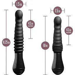 Вібратор Blush Novelties Lazarus Thrusting Dildo Black (SO8836) [108465] - мініатюра 6