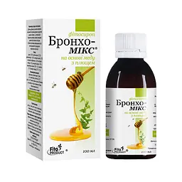 Фітосироп "Бронхо-мікс на основі меду з плющем", 100 мл