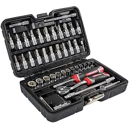 Набір головок торцевих Vitals Master з тріскачкою 1/4" 46 предметів (186167) - мініатюра 2