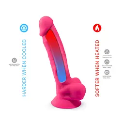Вібратор Silexd Dildo Model 1 Size 8" LRS, 20 см (рожевий) - мініатюра 9