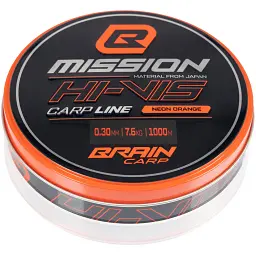 Волосінь Brain Mission Carp Line (Neon Orange) 1000m 0.30mm 7.6kg - мініатюра 2