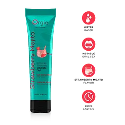 Лубрикант Orgie LUBE TUBE COCKTAIL STRAWBERRY MOJITO 100 ML Orgie 17151; 69-17151 98127 - мініатюра 2