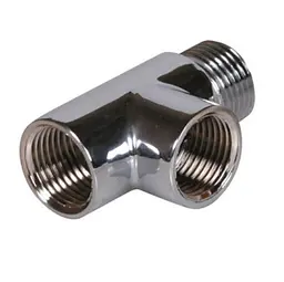 Трійник Gwarant для ТЕНа до рушникосушки 1/2" Хром 30412