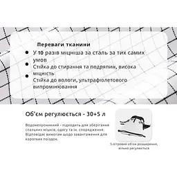 Рюкзак туристичний Naturehike Helium CNK2300016 30+5 л білий - мініатюра 7