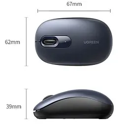 Мишка Ugreen MU105 Wireless Deep Blue (90550) - мініатюра 3