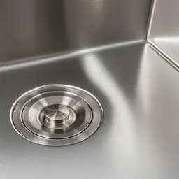 Кухонна мийка Platinum Handmade 50x50 нержавійка (сифон круглий 3.0/0.8) - мініатюра 5