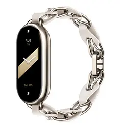 Ремінець для фітнес-браслета Xiaomi Smart Band 8 Chain Strap Білий BHR7313GL - мініатюра 4