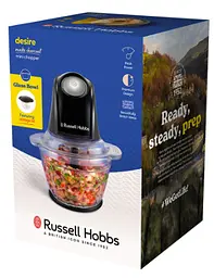 Подрібнювач Russell Hobbs 27131-56 Matte Charcoal Mini Chopper (7030816) - мініатюра 7