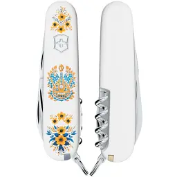 Ніж Victorinox Spartan Ukraine 91 мм 12 функцій біл ,Українські мотиви - мініатюра 2
