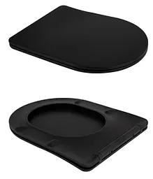 Унітаз підвісний Qtap Scorpio Ultra Quiet, з сидінням Slim Duroplast/ Soft-close/ Quick Release QT14332380AMB - мініатюра 7
