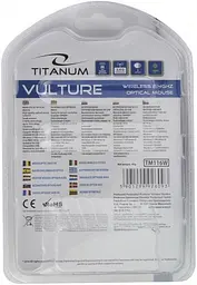 Миша Esperanza Titanum TM116R Vulture Wireless black red - мініатюра 4