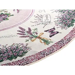 Скатертина Lefard Home Textile Violet гобеленова кругла d 140 см (732-042) - мініатюра 2