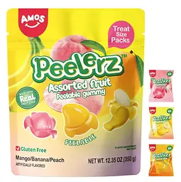 Желейні цукерки Amos Peelerz Assorted Fruit Peelable Gummy 350г - мініатюра 2