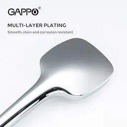 Ручний душ Gappo G001, 3-режим, білий/хром, Хром - мініатюра 5