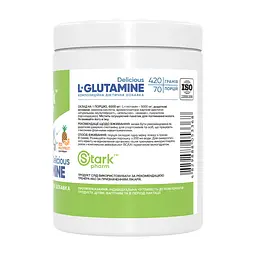 L-глютамін Stark Pharm (L-Glutamine Delicious) 420 г multi fruit - мініатюра 2