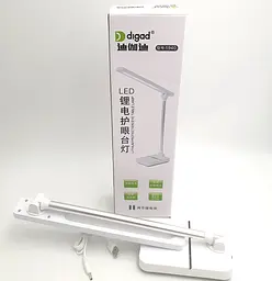 Настільна LED-лампа 40 см сенсорна світлодіодна 4 W акумуляторна (знімні 2 × 18650 6000 mAh) 3000–6000 K Digad 1940 - мініатюра 9