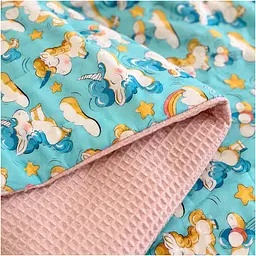 Плед дитячий MirSon Silky Waffle Unicorn meanness 150х220 см (2200013893219)