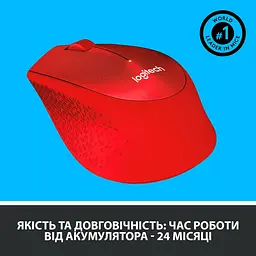 Бездротова миша Logitech M330 Silent Plus Red (910-004911) - мініатюра 5