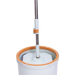 Комплект для прибирання MOP BUCKET SET швабра з віджимом 119 см і відром 7 л Блакитний Household HP-35015-45 - мініатюра 4