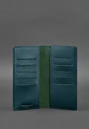Шкіряне портмоне-купюрник 11.0 зелене - мініатюра 4