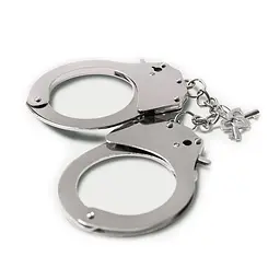 Наручники металеві Adrien Lastic Handcuffs Metallic (поліцейські) - мініатюра 2
