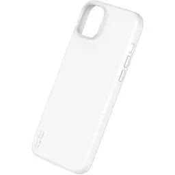 Чохол Vokamo MagSafe для iPhone 15 Plus рідкий силіконовий з магнітом White - мініатюра 2