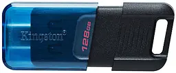 USB Flash Kingston USB 3.2 DT 80M Type-C 128 GB Black/Blue