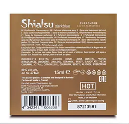 Парфуми з феромонами чоловічі Shiatsu Pheromone Fragrance men darkblue 15 ml - мініатюра 6