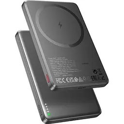 Зовнішній акумулятор Hoco Q26 Joy MagSafe 5000 mAh 20W Metal Gray [117331] - мініатюра 4