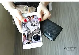 Зовнішній акумулятор Power Bank Pineng PN-939 20000mAh (Чорний) - мініатюра 5