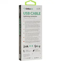 USB кабель Gelius Pro Spring Cable Micro USB 2.4 А 1.2 м GP-UC101 Black - мініатюра 3
