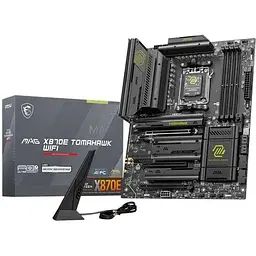 Материнська плата MSI MAG AM5 X870E Tomahawk WIFI, X870E, 4xDDR5, Int.Video (CPU), 4xSATA3, 4xM.2, 1xPCI-E 5.0 x16, 1xPCI-E 4.0 x16, 1xPCI-E 3.0 x16, ALC4080, 8126VB, WiFi 7, Bluetooth 5.4, 13xUSB 3.2 / 8xUSB 2.0, HDMI/2xType-C, ATX - мініатюра 2