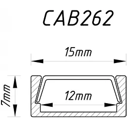 Профіль для світлодіодної стрічки Feron CAB262 (10267) - мініатюра 2