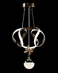 Люстра стельова LED Splendid Ray L123/2, 30W, золото, білий, сучасний стиль, регульована висота - мініатюра 4