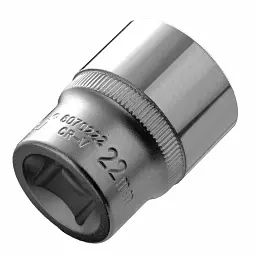 Насадка шестигранна коротка 1/2" 22мм CrV ULTRA (6070222) - мініатюра 2