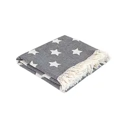 Плед Lotus Home - Star throw чорний 130x170