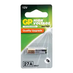 Батарейки GP ALKALINE 12.0V 27A-U1 Лужні A27, MN27 1 шт.