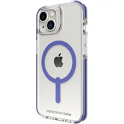 Протиударний чохол Gear4 Piccadilly MagSafe Periwinkle для iPhone 14 / iPhone 13 (6.1") Прозорий - мініатюра 9