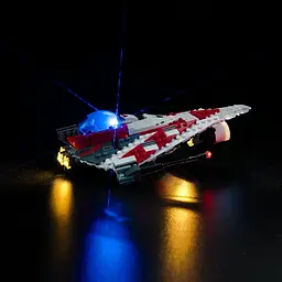 Модернізований комплект світлодіодного підсвічування для конструктора Lego Star Wars Jedi Bob's Starfighter, сумісний із Lego 7538 - мініатюра 2