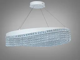 Світлодіодна люстра Diasha P7027/D800WH, кришталь, 100 W, 79 см, 15-25m2 - мініатюра 4