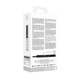 Нашийник на липучці Ouch! із затискачами для сосків (чорний) - мініатюра 6