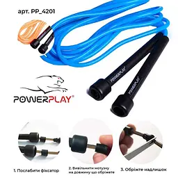Скакалка Power Play 4201 2.8 м, Blue - мініатюра 5