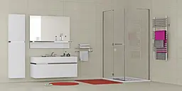Душова кабіна Eger Megerka 120x80 (без піддону) 599-330TR/1L - мініатюра 3
