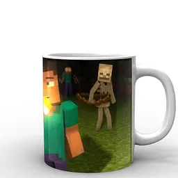 Кухоль GeekLand Minecraft Майнкрафт ліхтарик MС.02.038 330 мл синій - мініатюра 2