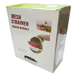 Миска ковш друшляк 2 в1 MESH STRAINER Drain Basket Зелений 84557 - мініатюра 10
