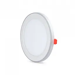 LED світильник вбудований з декоративною підсвіткою VIDEX DL4R 12W+4W 5000K+2700K 220V - мініатюра 2