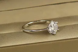 Кільце Xuping Jewelry Обітована р 18 сріблясте - мініатюра 2