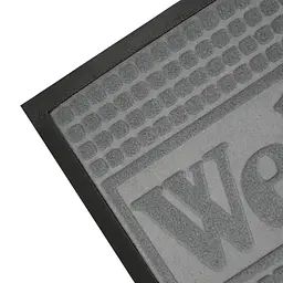 Килимок придверний Eco Fabric Welcome з кромкою сірий 40 х 60 см (4060-115) - мініатюра 7
