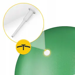 М'яч для пілатесу, йоги, реабілітації 4FIZJO 22 см Green (P-5905973404853) - мініатюра 4